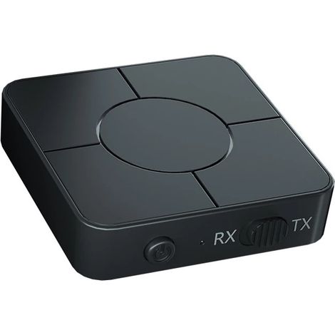 Kabelloser Audioadapter Mit Integriertem Bluetooth 5.0-empfänger Und -sender Für Freisprechanrufe Im Auto.