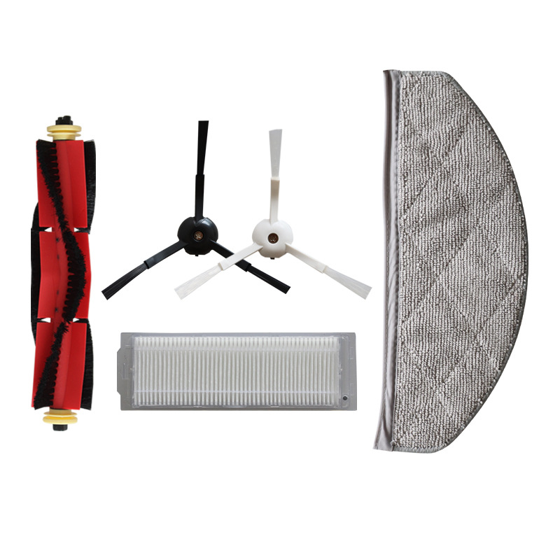 Kompatibel Mit Zubehör Für Die Kehrmaschine Alpha3/vxvc25/mjstp: Rotationsbürste, Seitenbürste, Reinigungstuch, Filtergitter, Filterpatrone.