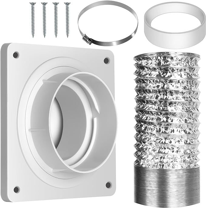 Lüftungskanäle Und Trockner, Abluftschläuche Und Heizungen Für Trockner, Berührungsempfindlicher Teleskopschlauch, Hochtemperaturbeständige Aluminiumhalterung Und Flexible Belüftung