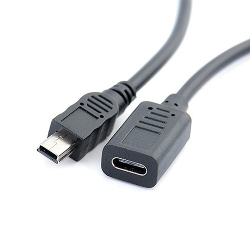 Mini-stecker Auf Typ-c-buchse Lade- Und Datenadapterkabel, 5-poliges Stecker-auf-typ-c-buchse-stromkabel Für Android-handys Und -tablets.
