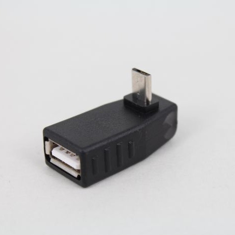 Otg Micro-5p-stecker Auf Usb-buchse Adapter Für Tablet/smartphone An Usb-stick (stecker Nach Oben Gebogen).
