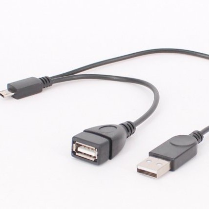 Otg-kabel Zum Verbinden Von Android-telefonen Und -tablets Mit Usb-sticks Zum Abspielen Von Dateien Und Videos Otg-kabel Mit Netzteil.