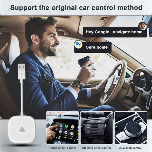 Originale Kabelgebundene Android Auto-multimediabox Für Das Auto Auf Drahtloses Android Auto Umrüsten