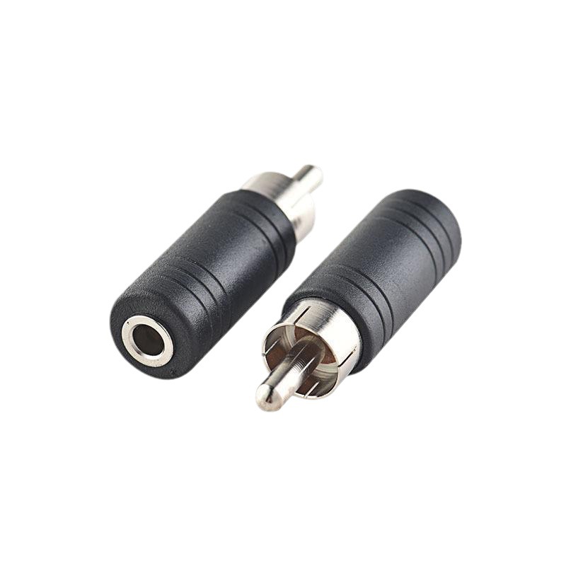 Rca-stecker Auf 3,5-mm-buchse Adapter Für Kopfhörer/mikrofon/mono Auf Av/koaxialanschluss, 1:1-audioausgang.