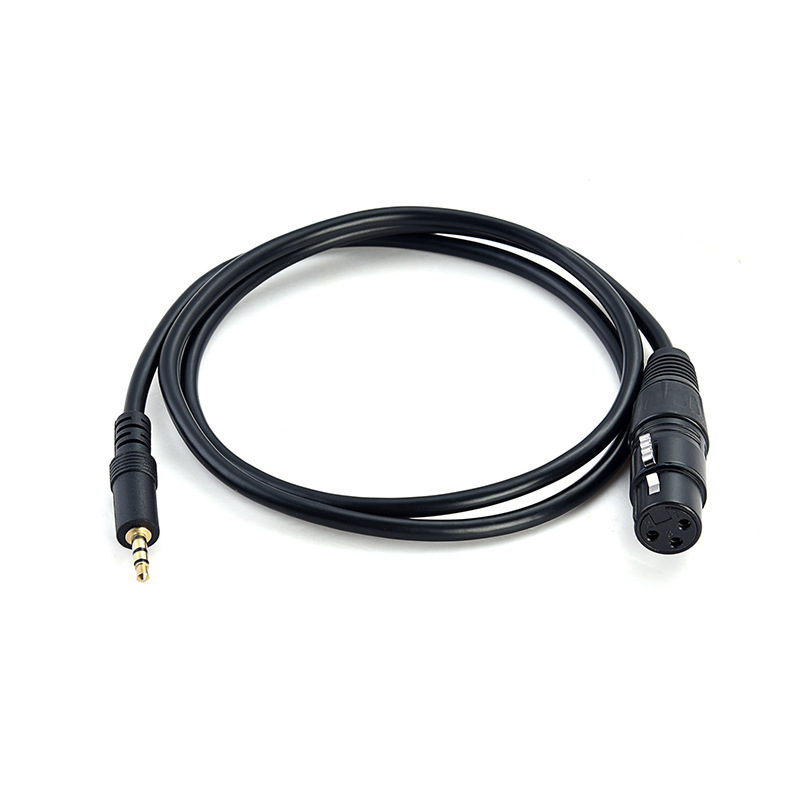 Soundkarten-adapterkabel Mit Vergoldetem 3,5-mm-klinkenstecker Auf 3-polige Xlr-buchse Für Kondensatormikrofone, Für Live-streaming.