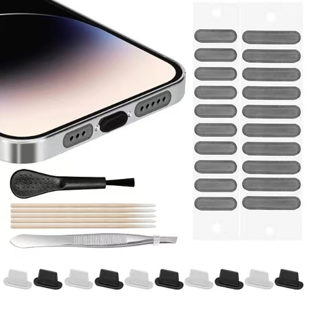Staubschutz-set Für Die Apple Iphone-schnittstelle, Staubschutzaufkleber Für Den Lautsprecher, Schutzhülle, Staubschutz-set