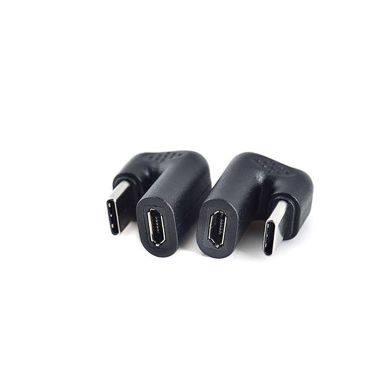 U-förmiger Winkeladapter Von Typ C Stecker Auf Micro 5 Pin Buchse Für Mobiltelefone, Tablets, Datenübertragung, Spiele Und Zum Laden.
