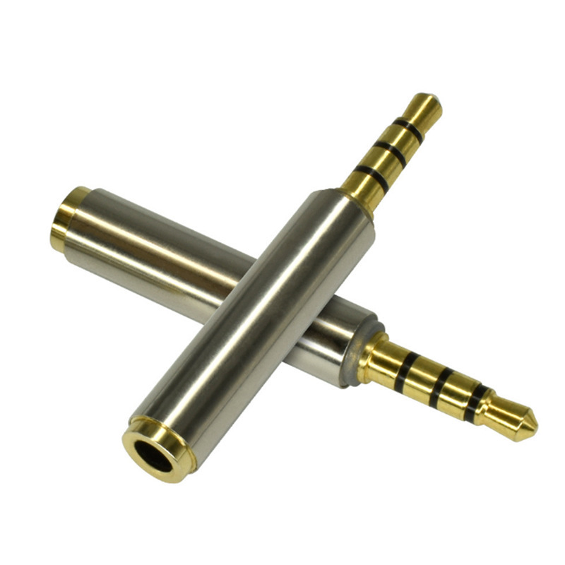 Universeller 3,5-mm-audioadapter (männlich/weiblich) Aus Vollkupfer Für Mobiltelefone, Kopfhörer Und Amerikanische/chinesische Standards.