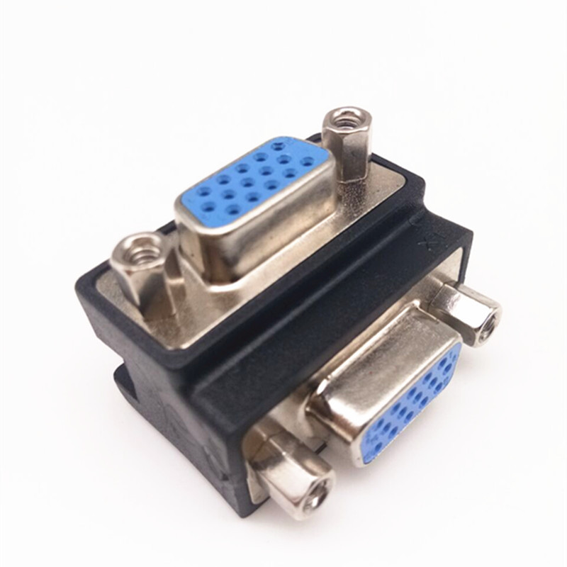 Vga-adapter, 90-grad-vga-winkelstecker, Buchse Auf Buchse, Computer, Fernseher, Projektor, Vga-konverter, 15-polig Auf 15-polig.