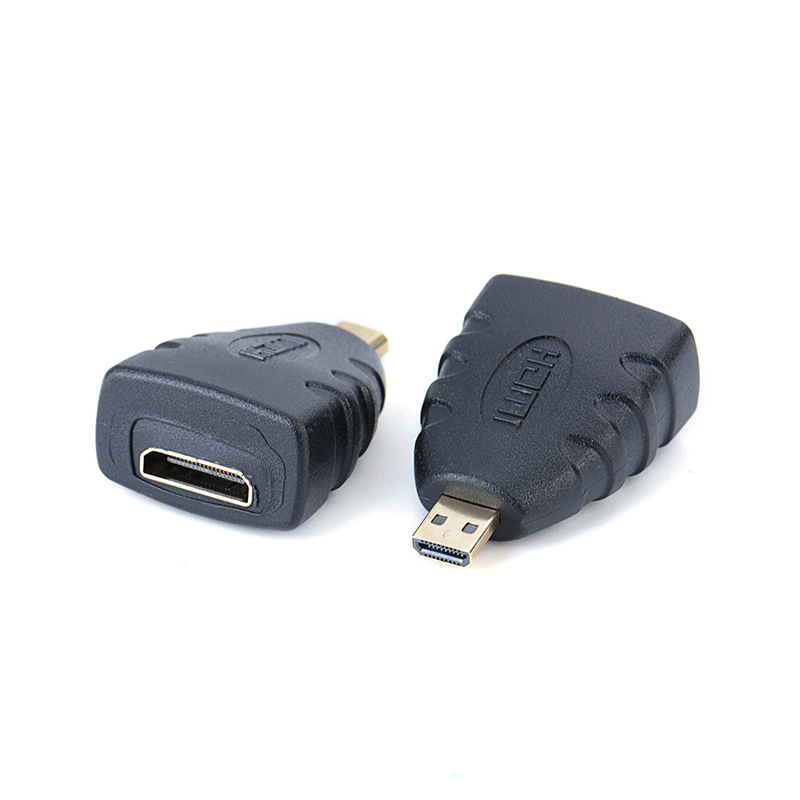 Vergoldeter Micro-hdmi-stecker Auf Mini-hdmi-buchse Auf C-buchse-adapter Für Hochauflösende Computer- Und Tv-schnittstellen.