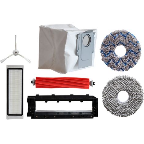 Zubehör, Das Mit Dem Jeberley P10 Saugroboter Kompatibel Ist: Hauptbürste, Rotierende Bürste, Seitenbürste, Filtergitter, Filterkartusche, Staubbeutel, Reinigungstuch.