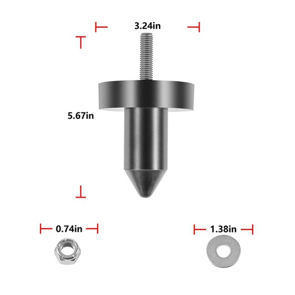 Schwarzes Material: Motorhauben-stiftstützring Aus Gummi Und Metall, Kippring Für Motorhaubenstift.
