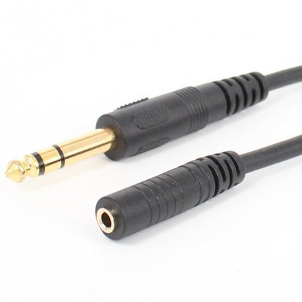 Audio-verlängerungsadapterkabel Für Verstärker, Mischpult Oder Computer, Zweikanalig 6,35 Mm Stecker Auf 3,5 Mm Buchse, Vergoldet, Verzinnt Oder Verkupfert.