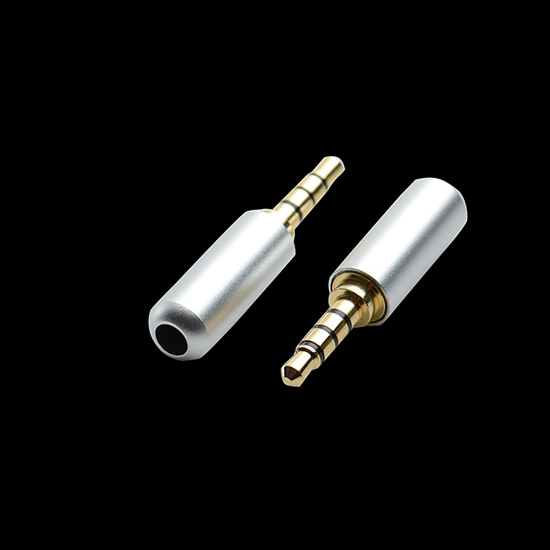Vergoldeter Und Farbiger 3,5-mm-4-poliger Klinkenstecker, Lötbarer Audioadapter Für Mobiltelefone Und Kopfhörer, Zum Selberlöten.