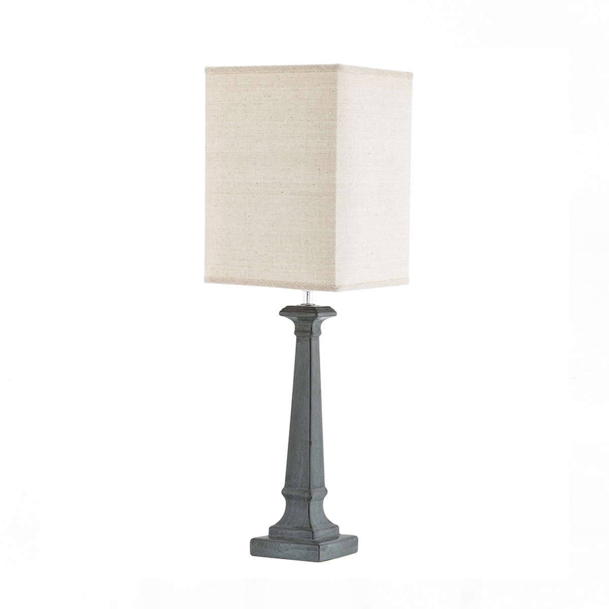 Elegante Hohe Tischlampe Aus Keramik Mit Stoffschirm Lagom