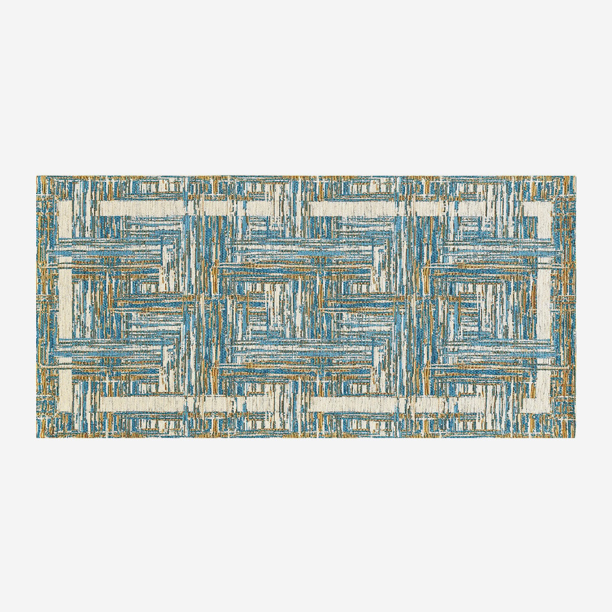 Bangkok Jeans Waschbarer, Rutschfester Jacquard-küchenteppich