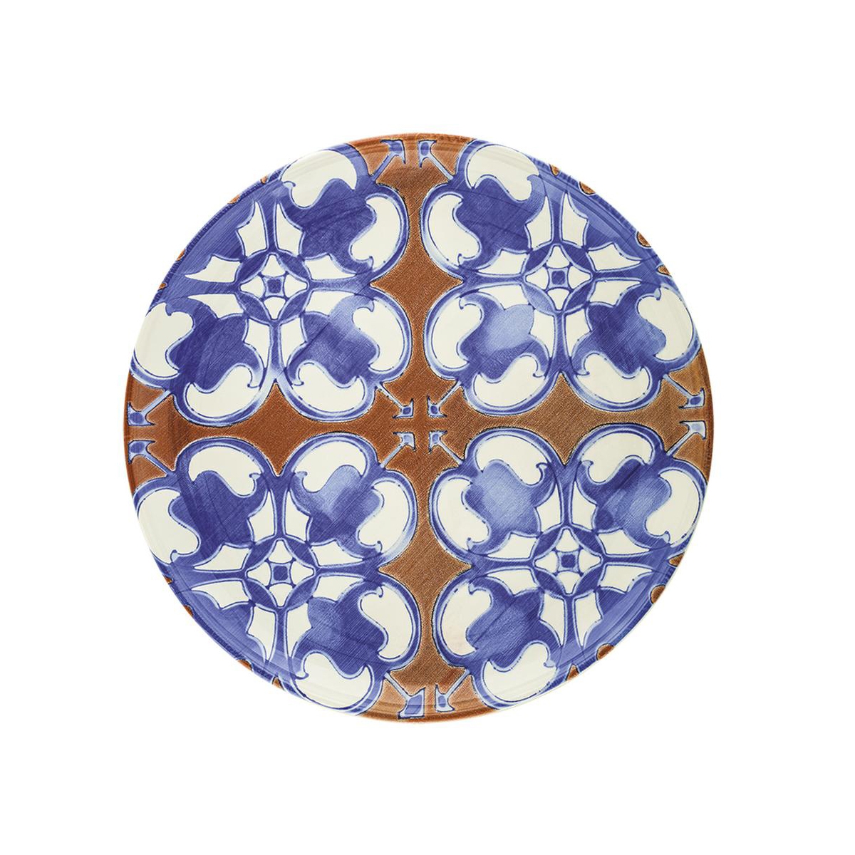 Runder Keramikteller Unterglasur 36cm Ravello