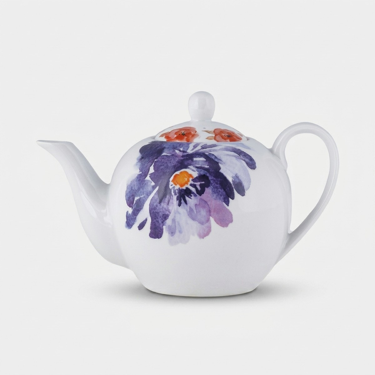 Porzellan-teekanne Dekoriert 1 Liter Peonia