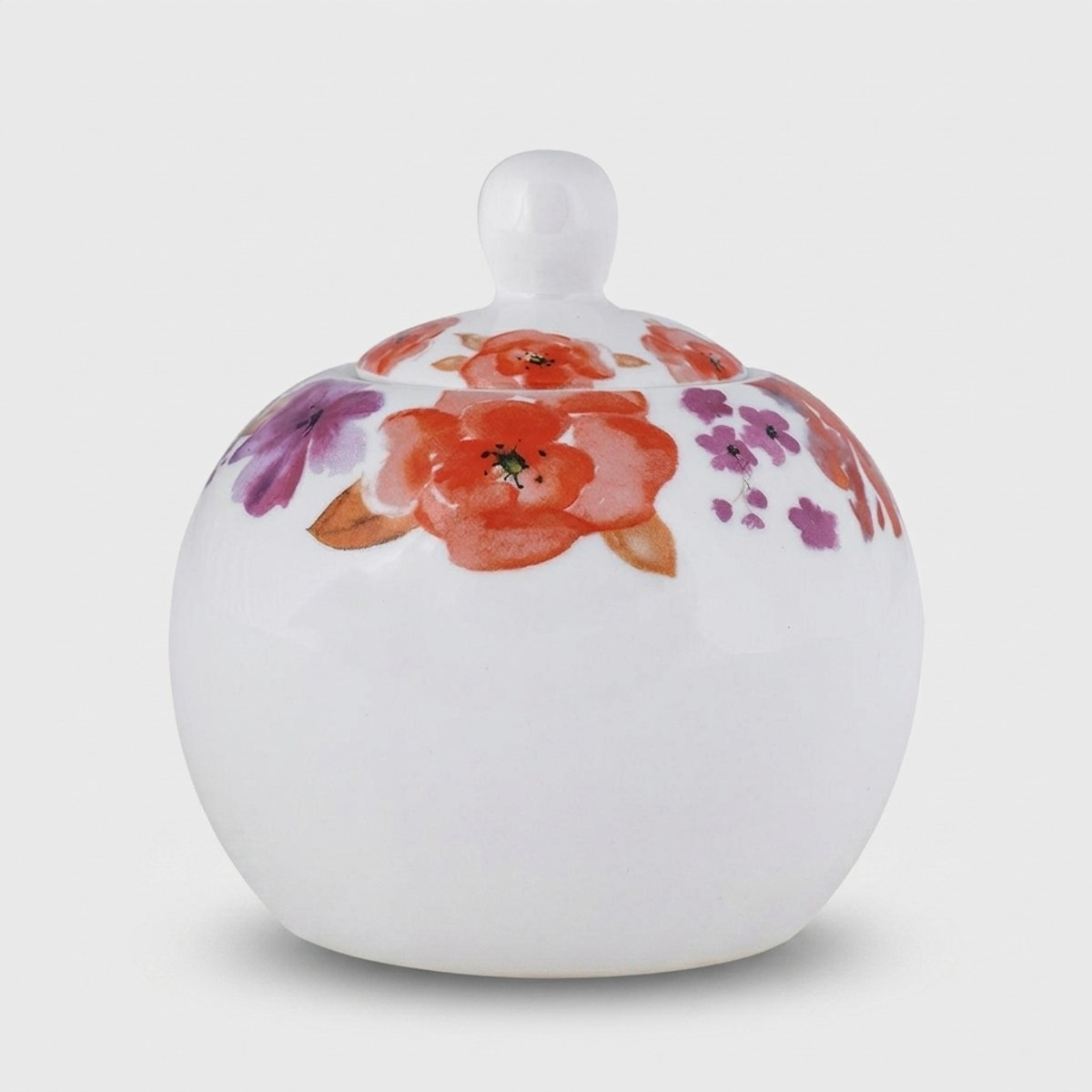 Elegante Porzellanzuckerdose 250ml Peonia
