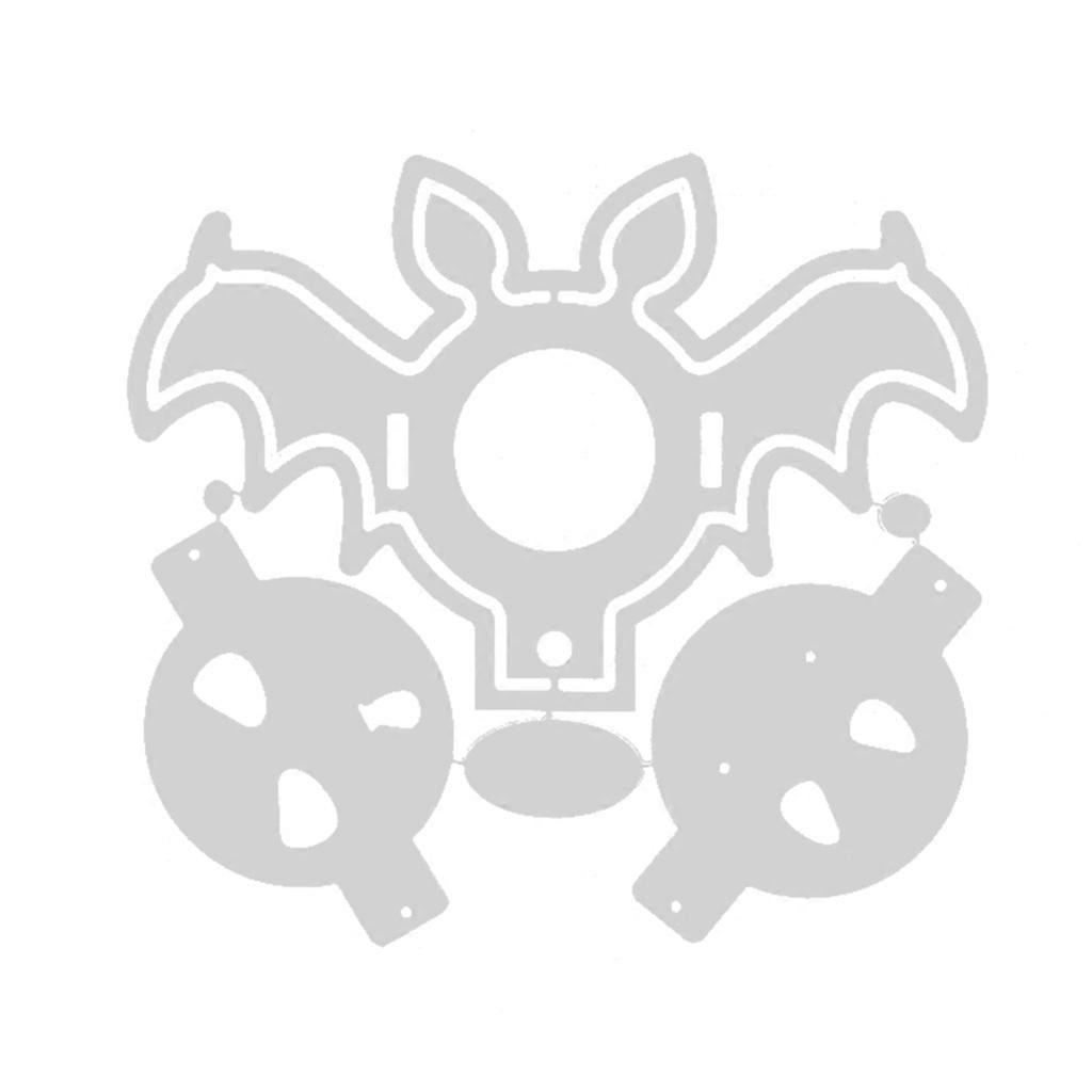 Diy Halloween-fledermaus Mit Halloween-hut Stanzform-set Prägewerkzeug Bastelbedarf