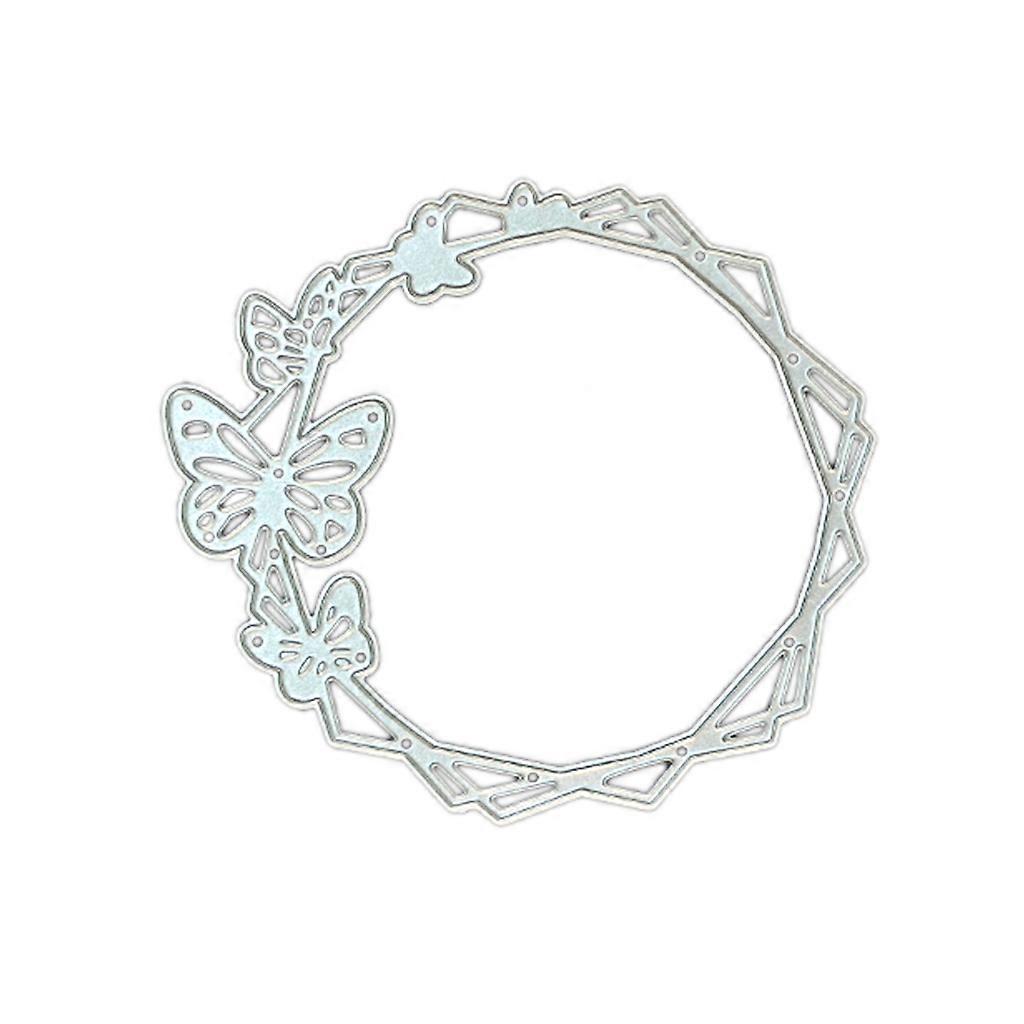 Stanzformen Für Schmetterlingskreise Aus Metall, Schablone Für Diy-scrapbooking-alben, Papierkarten, Prägeformen, Basteldekorationen