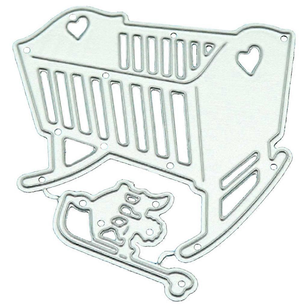 Kinderwagen-stanzschablone Für Diy-scrapbooking-album, Stempel, Papierkarte