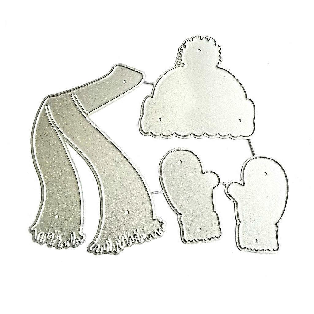 Stanzformen Für Hut, Schal, Handschuhe, Metall, Schablone, Diy-scrapbooking-album, Papier