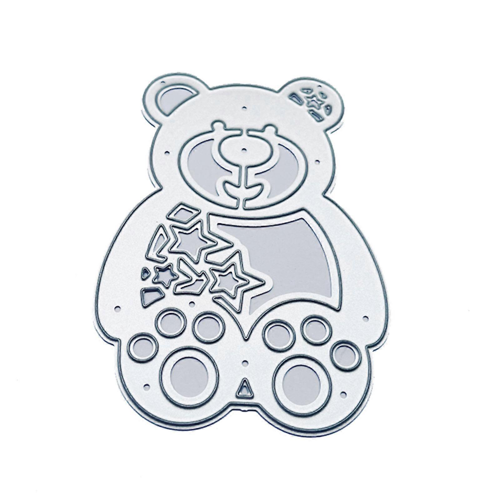 Sternbär-stanzformen Aus Metall Für Puppen, Prägeschablone, Diy-scrapbooking, Grußkartenherstellung, Albumvorlage, Stanzformen, Stanzform, Dekoration, Bastelarbeiten
