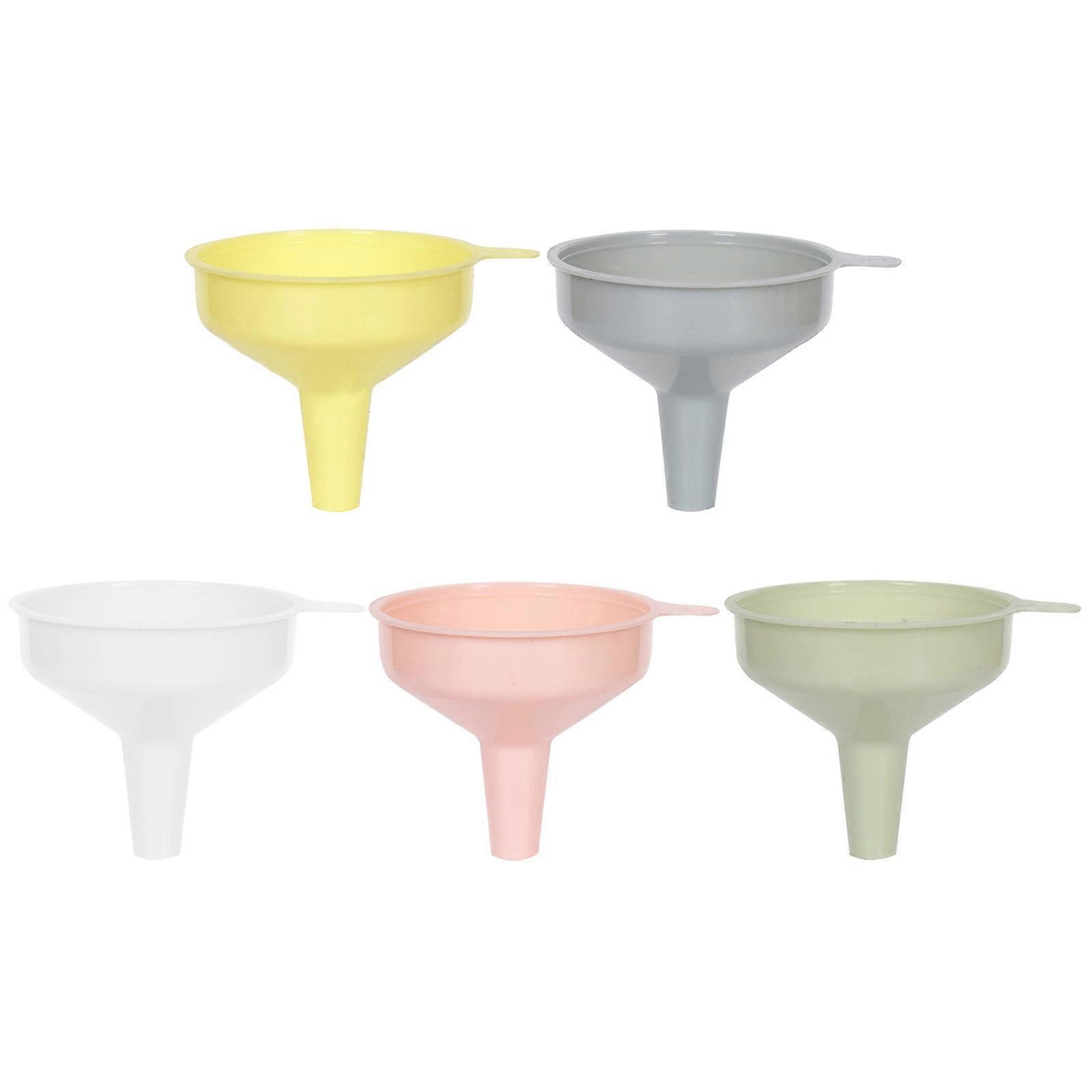 5-teiliges Farbtrichter-set Für Laborflaschen, Gewürze, Pulver, Kosmetik, Lotionen Und Öle