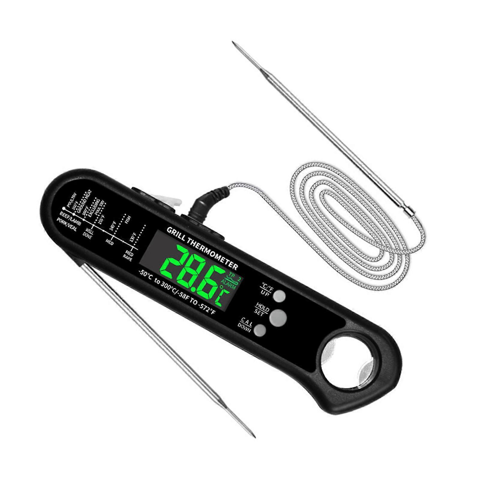 Digitales Fleischthermometer Mit Sofortanzeige Und Zwei Messfühlern Für Die Küche