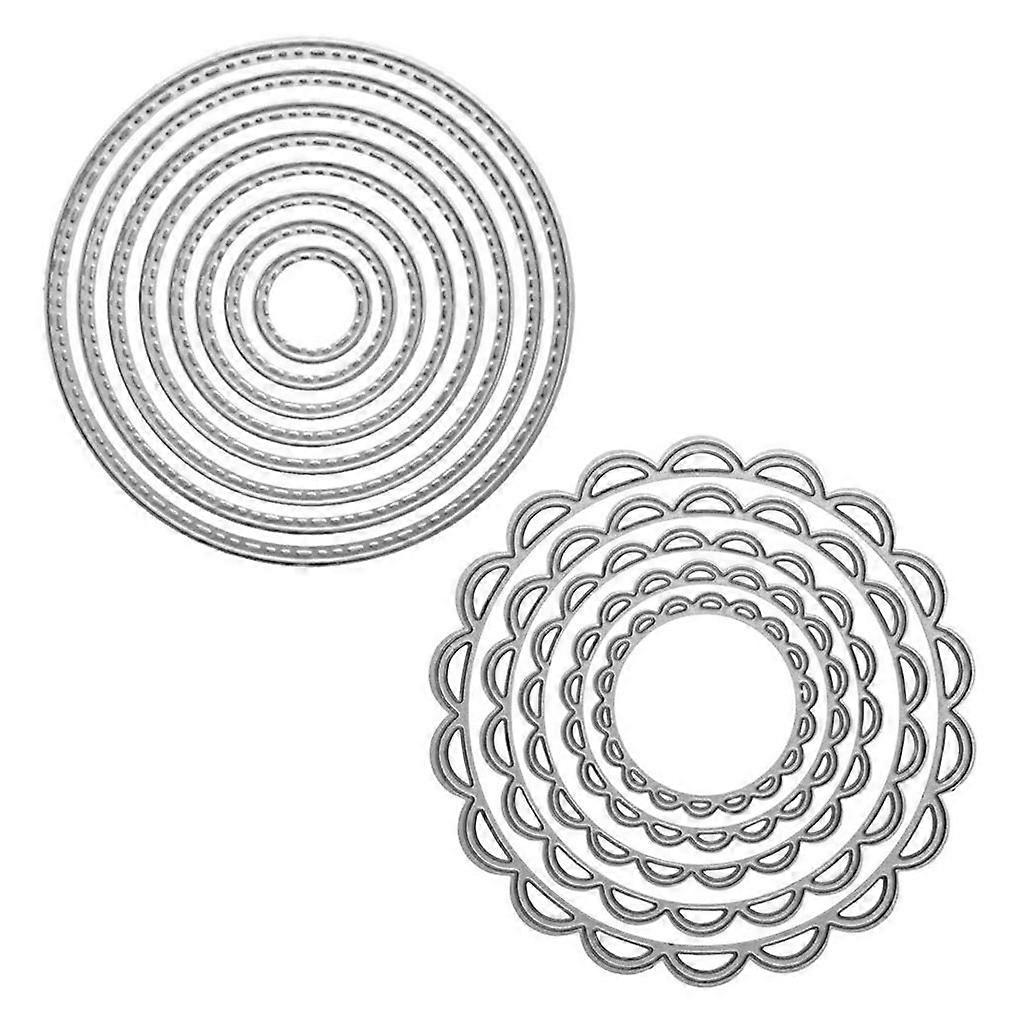 Stanzformen Für Runde Metallkreise, Schablonen Für Scrapbooking, Diy-alben, Stempel, Papierkarten, Prägung, Dekoration, Bastelarbeiten
