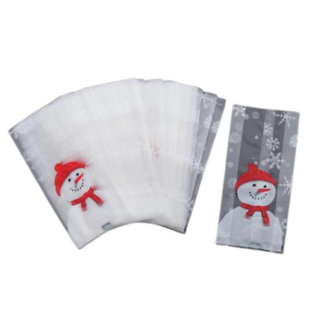 50 Weihnachtssüßigkeiten-geschenktüten Für Kinder Mit Weihnachtsschneemann-motiv