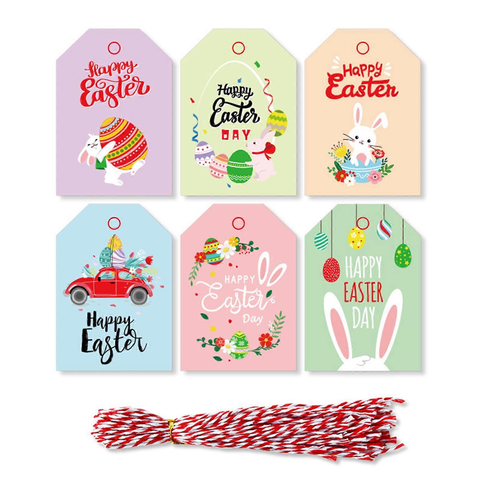 24 Sets Dankeschön-papiertüten Mit Osteraufklebern Für Kekse, Süßigkeiten, Geschenke, Gastgeschenke Und Mehr