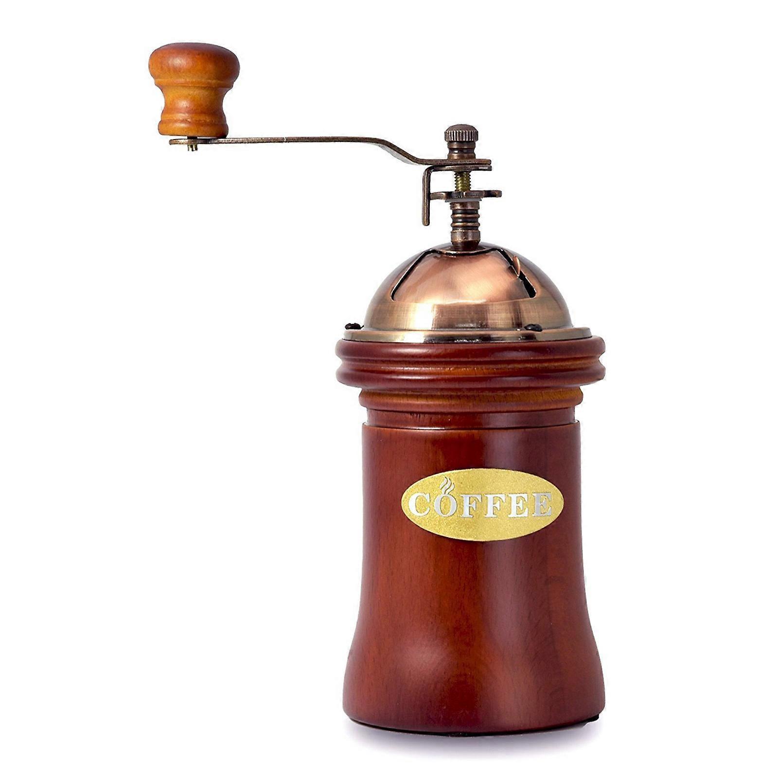 Manuelle Kaffeemühle Aus Holz, Vintage-handkurbel-kaffeemühle Mit Einstellbarem Mahlgrad Und Keramikmahlwerk