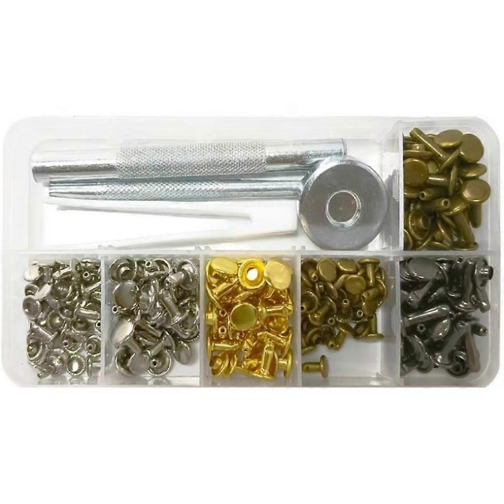 Rapid Rivets Doppelnietenset Für Die Reparatur Von Kleidung, Schuhen, Taschen Und Gürteln