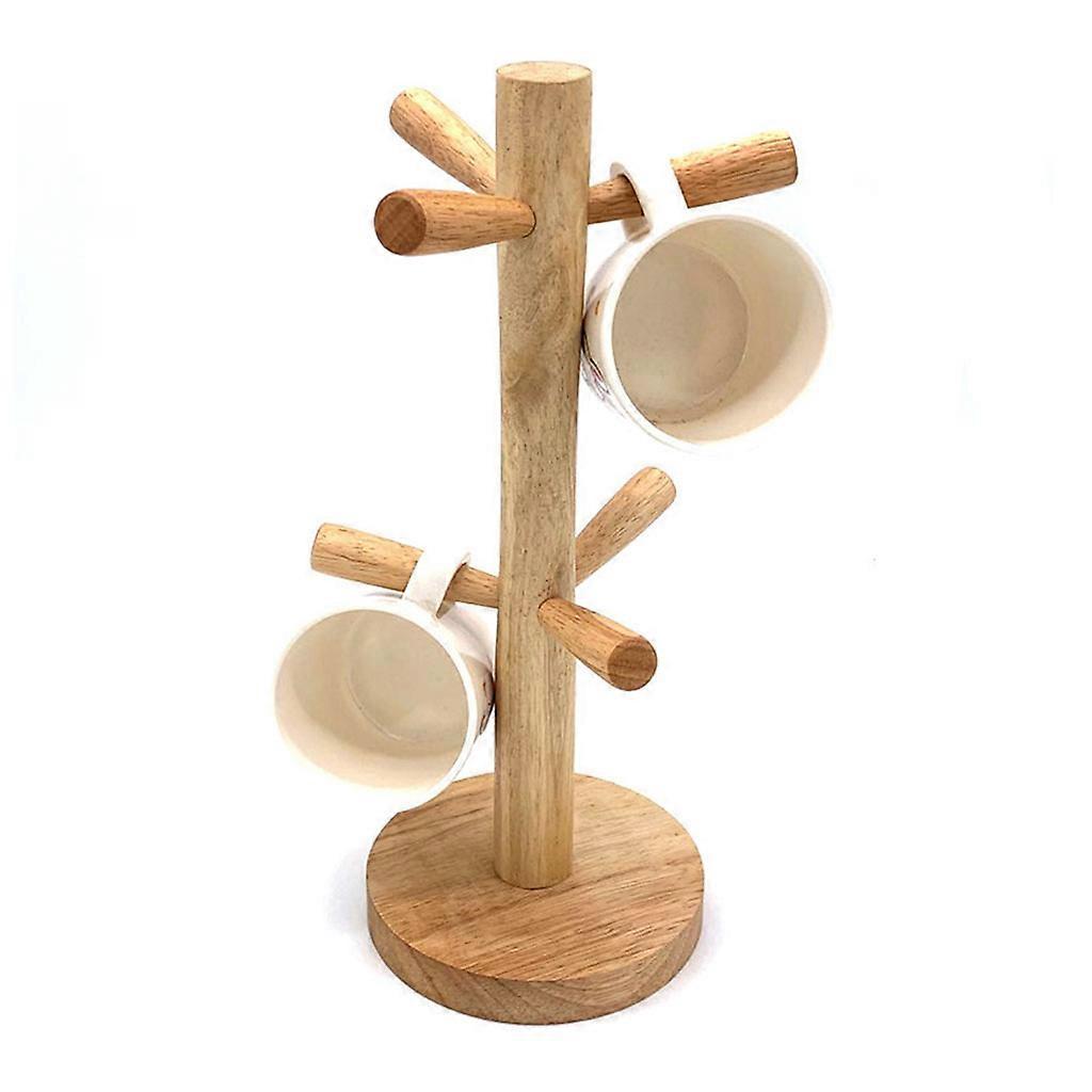 Holzbecherständer, 6-tassen-halter, Tassenbaum, Teetassen-aufbewahrungsständer, Kaffeetassentrockner