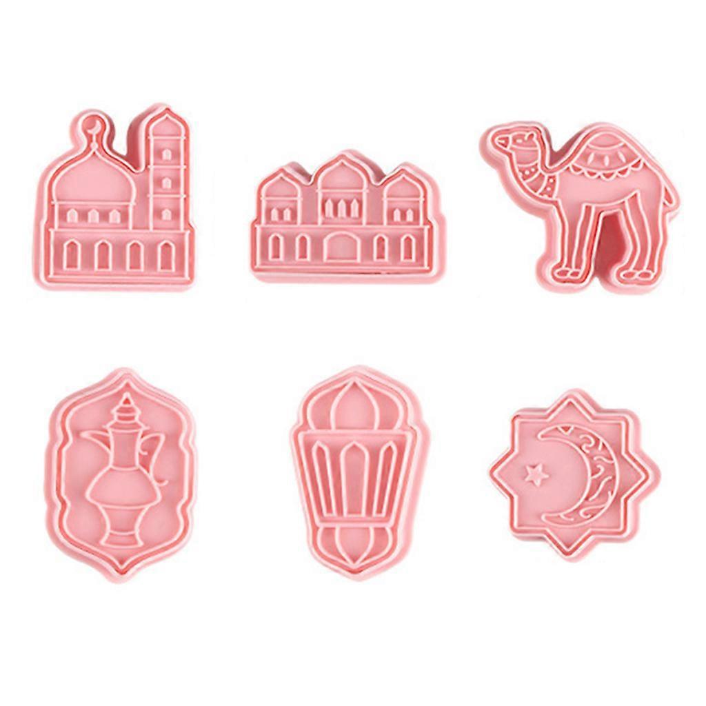 6-teiliges Eid Mubarak Backformen-set Aus Kunststoff, Ausstechformen Für Kekse Und Plätzchen, Ramadan-dekoration Für Muslime, Gebäckausstecher, Dekorationswerkzeuge