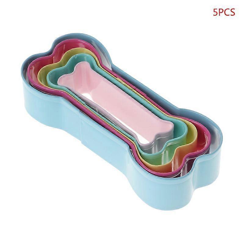 5-teiliges Set Ausstechformen In Hundeknochenform Aus Edelstahl Für Gebäck, Kekse Und Kuchen