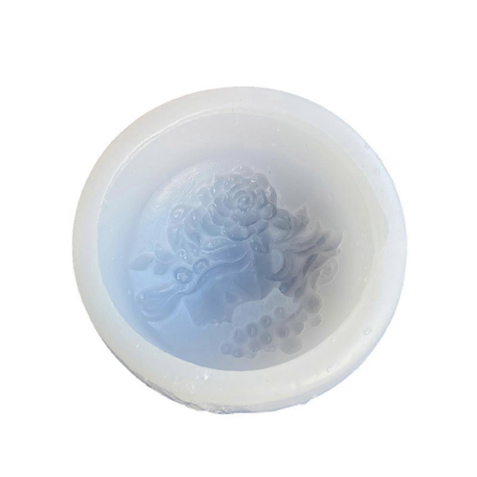 3d-fondant-schokoladenform „exquisites Blumenmädchen“ Aus Polymer-bastelmaterial (diy-formen)