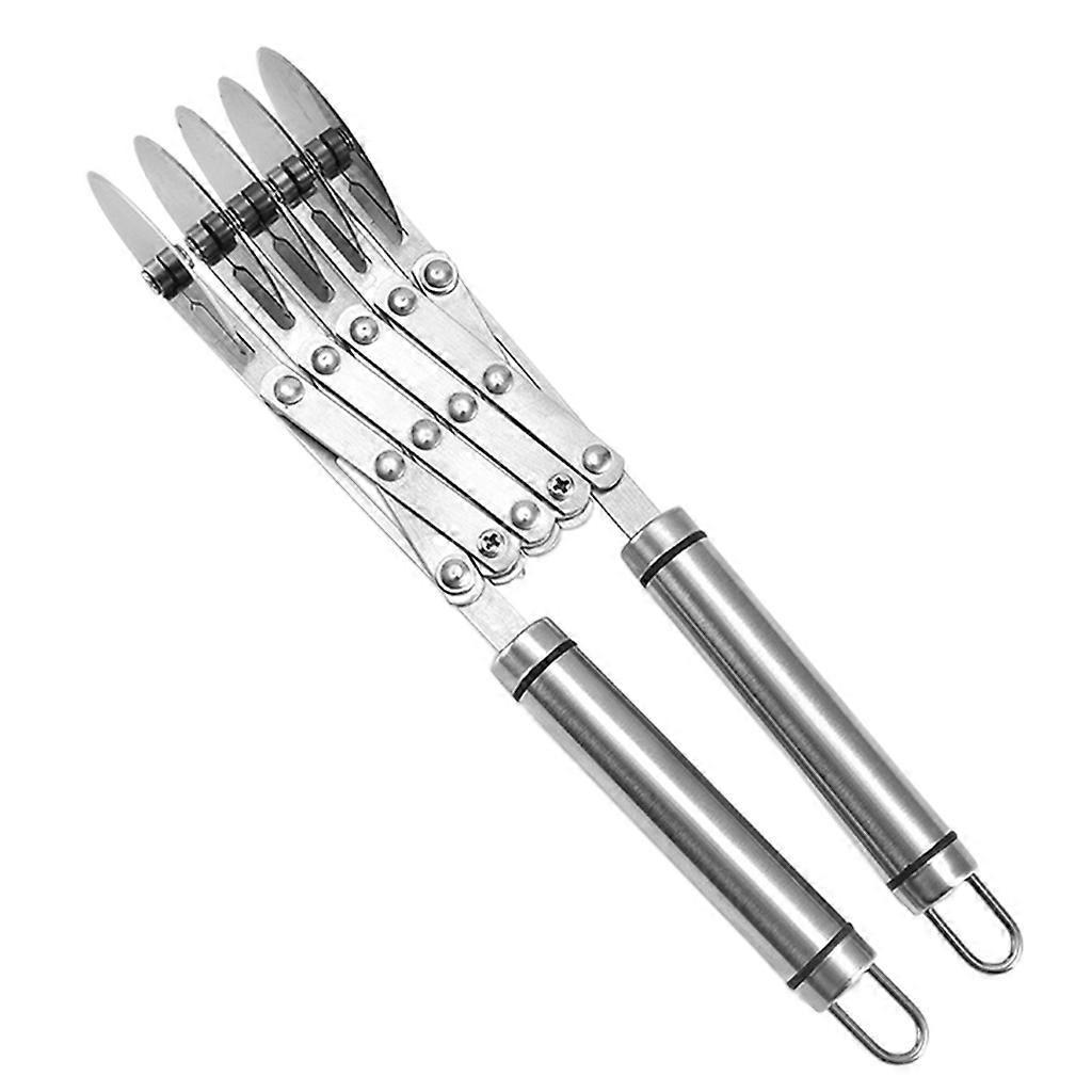 5-rädriges Gebäckmesser, Nudelschneider, Pizzaschneider Aus Edelstahl, Backwalze