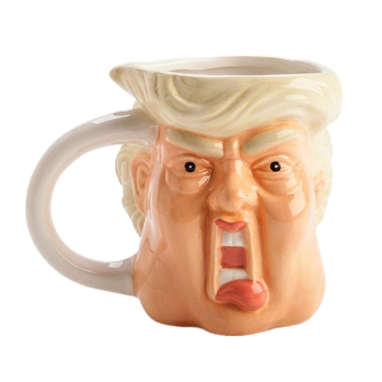 Lustiger Donald-tasse, Handbemalt, Originell, Realistische Keramiktasse, Schreibwarenbehälter