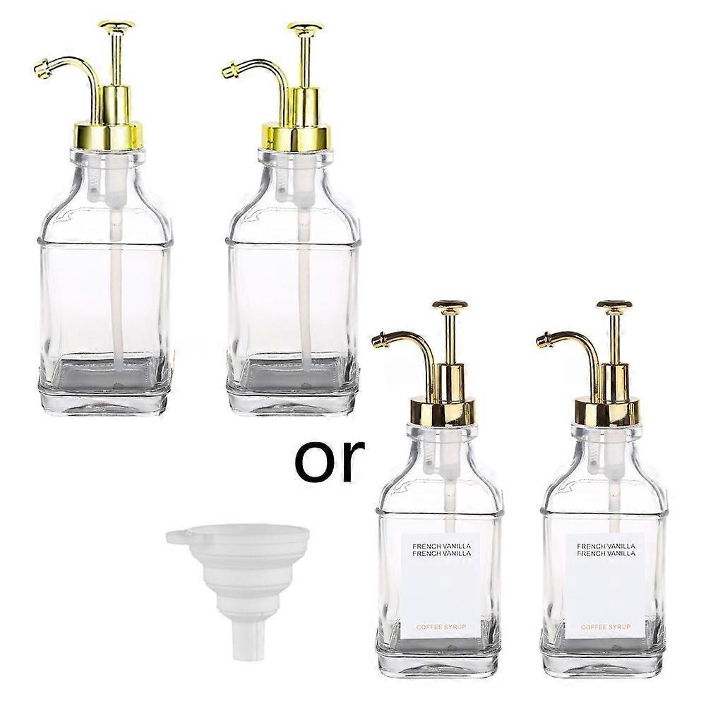 Wiederverwendbare Olivenöl- Und Kaffeesirup-spenderflasche Aus Glas, 500 Ml