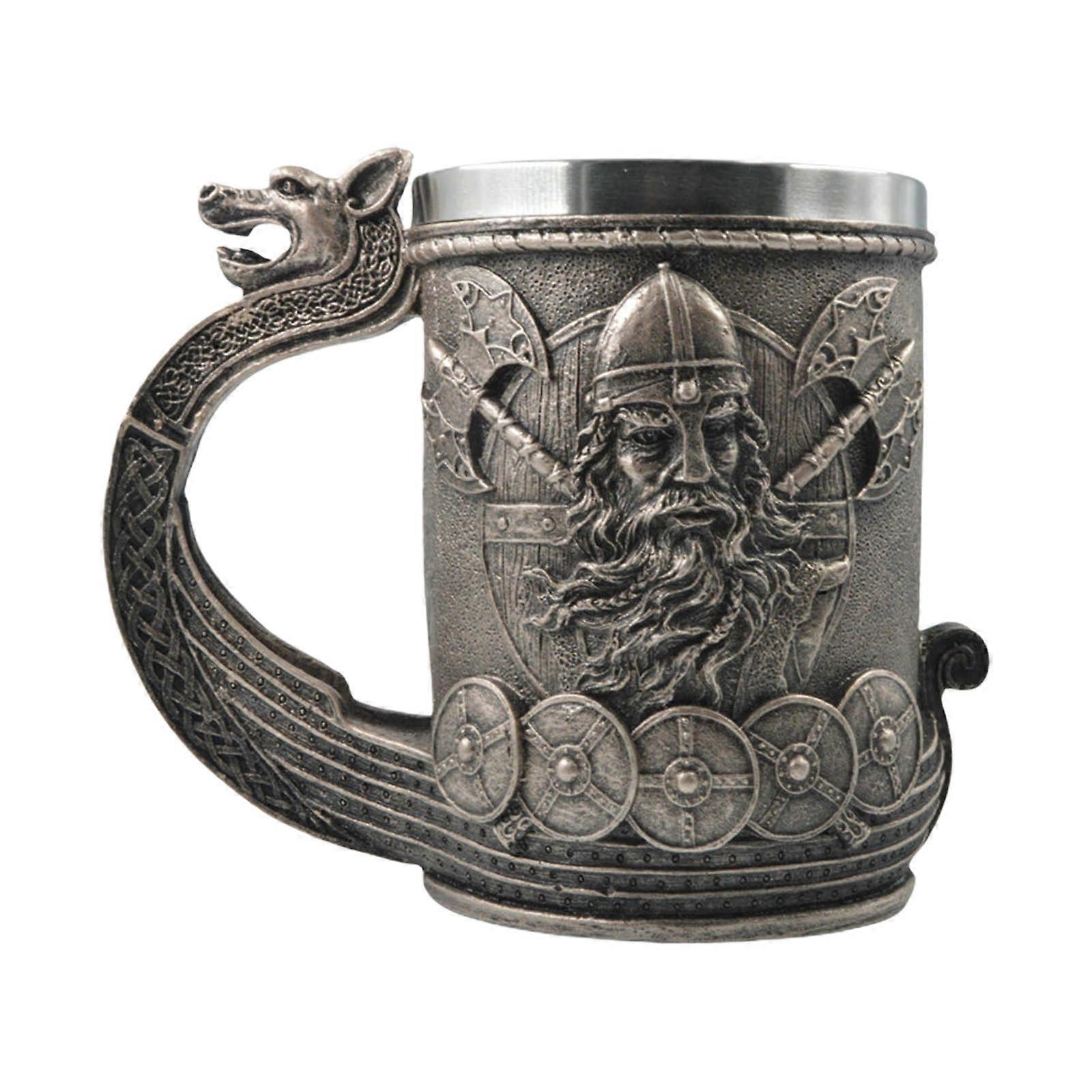 Bierkrug Mit Wikinger-runen, Imitation Eines Piraten-nordischen Dekors, Kaffeetasse Für Männer