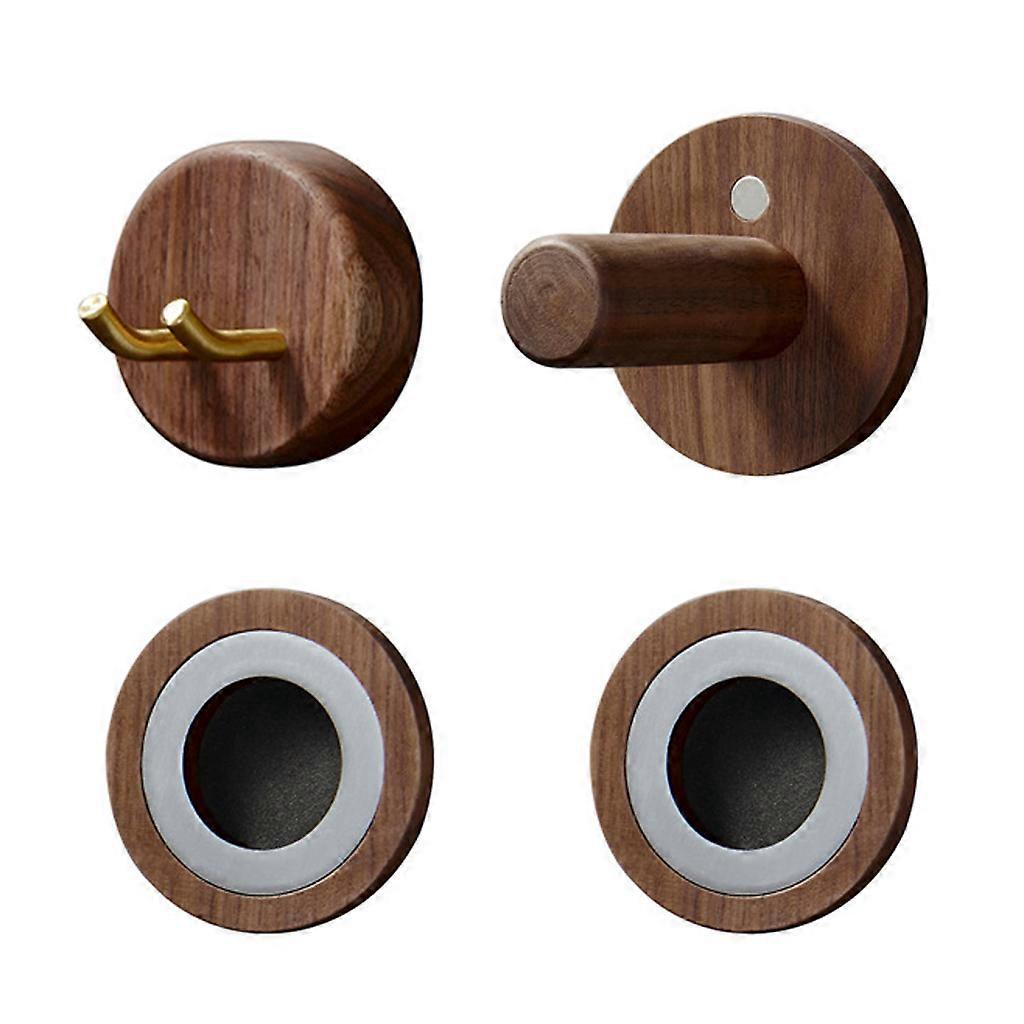 Runder Wand-haartrocknerhalter Mit Holzsockel – Platzsparend Und Einfach Zu Montieren – Ideal Für Badezimmer