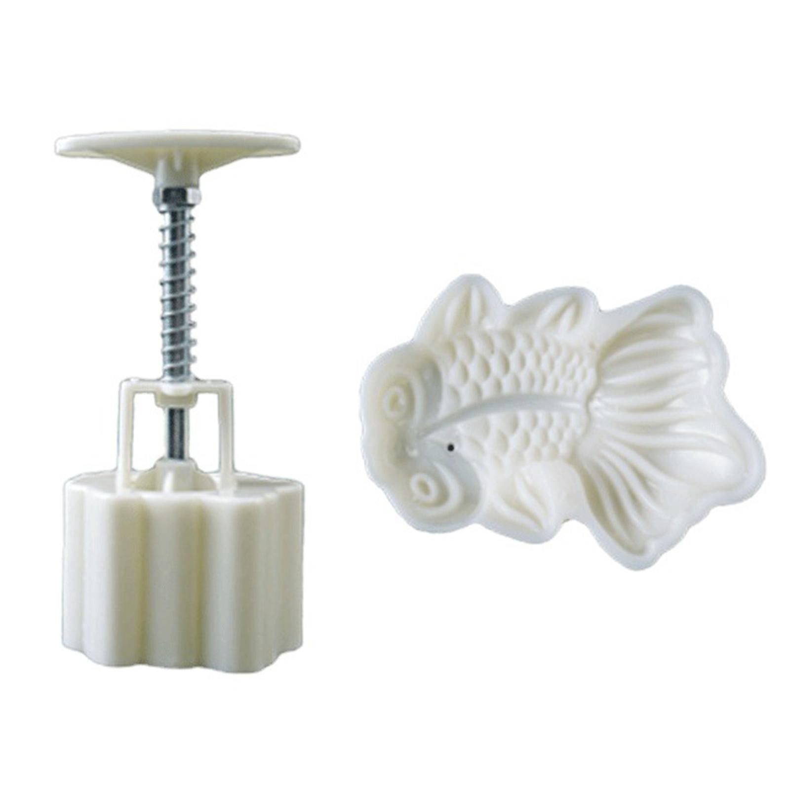 65 G Kunststoffmaterial Mondkuchenformen Diy Mondkuchenstempel Niedliche Goldfischform