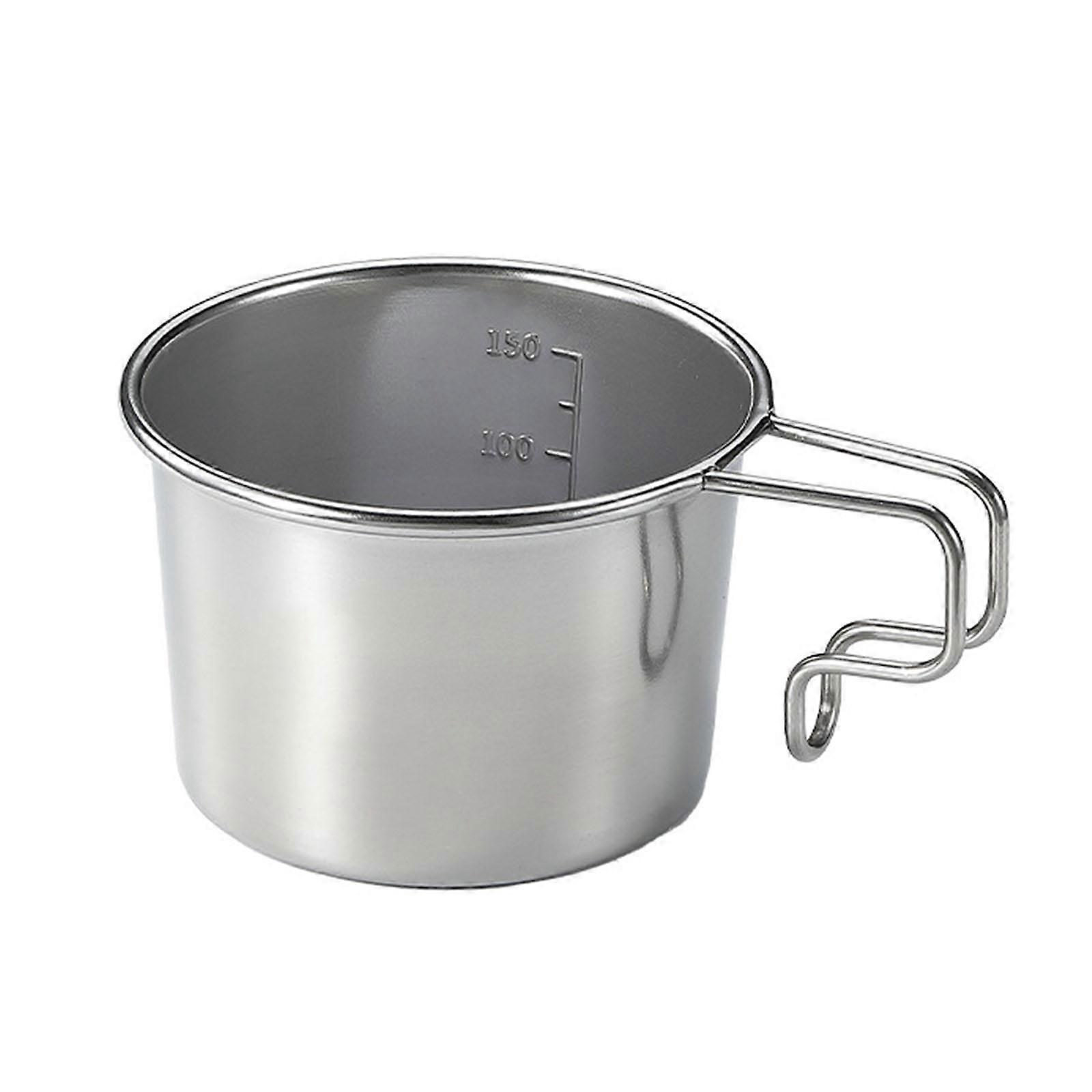 Reisebecher Aus Edelstahl, Campingbecher, Whiskybecher, Kaffeebecher Mit Henkel