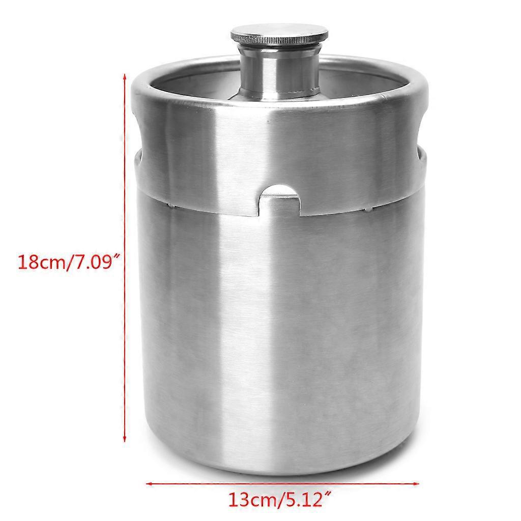 2-liter-heimbrau-growler-minifass Aus Edelstahl – Bierbrau-bar-werkzeug
