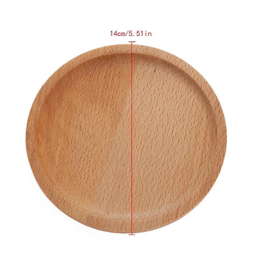Rundes Gebäcktablett Aus Holz, Dessertteller, Untersetzer, Halter, Kaffeetassenmatte