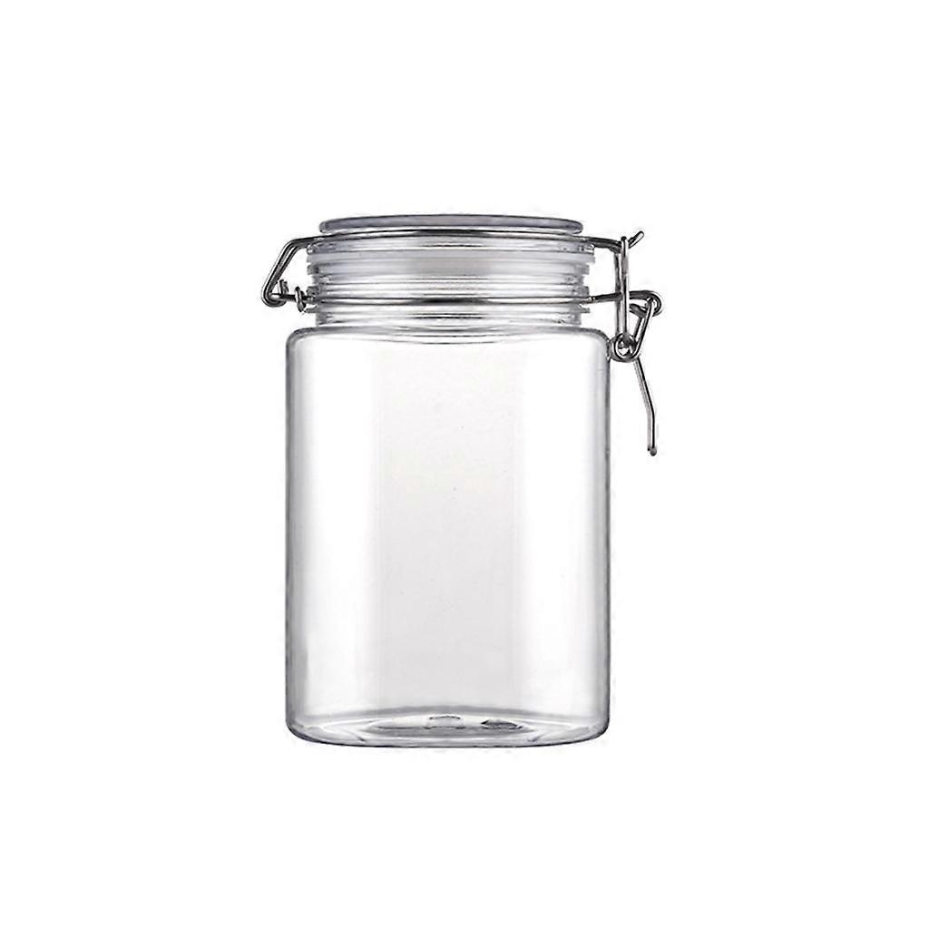 1250-ml-einmachglas Mit Quadratischem Clip Und Deckel Zur Aufbewahrung Von Nüssen Und Keksen