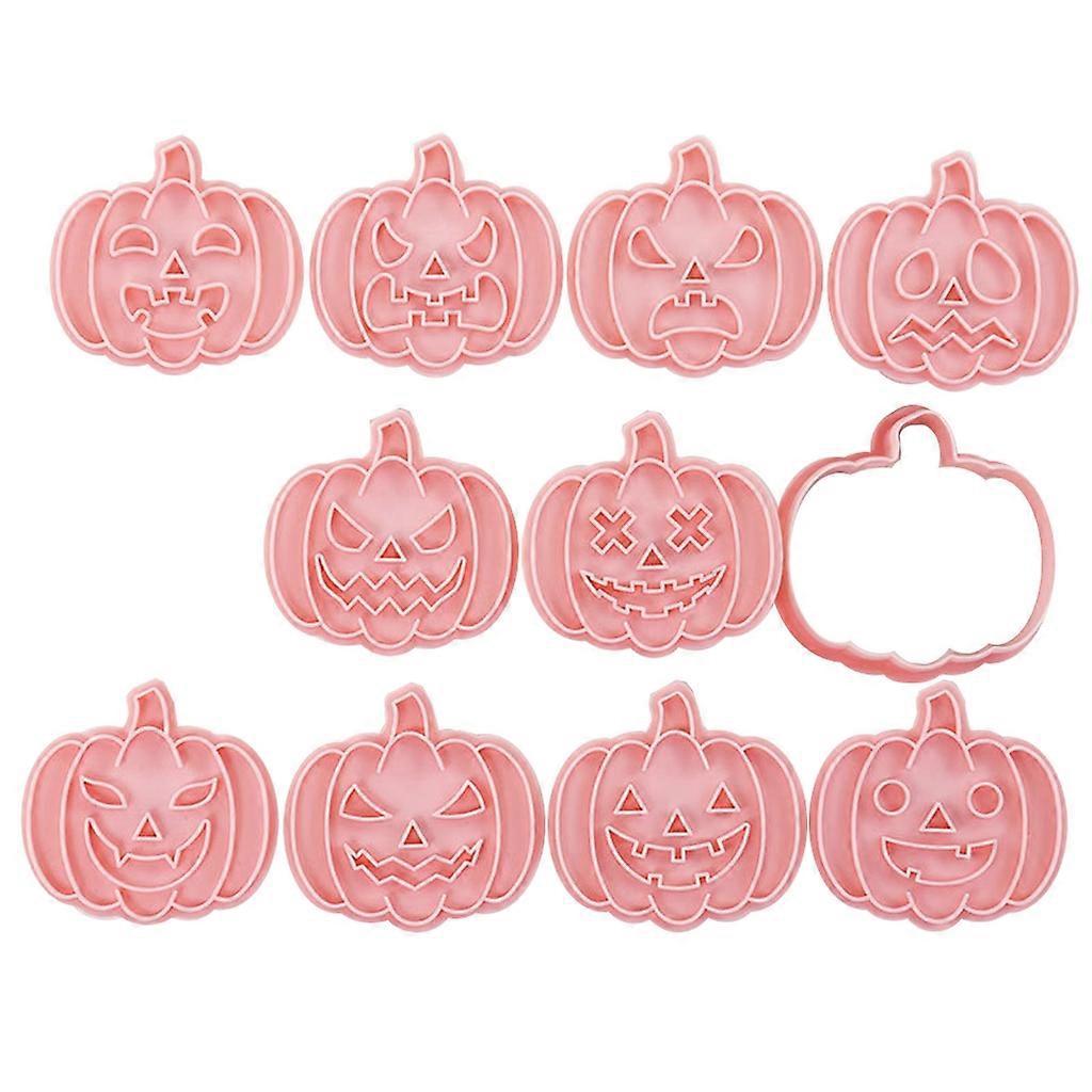 10 Stück Halloween-kürbis-ausstechformen, Keksformen, Backformen Für Zuckerdekorationen